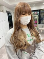 ムク 横浜店(muku)&nbsp;ミルクティーベージュダブルカラーインナーカラーケアブリーチ