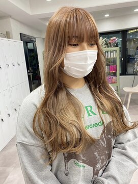 ムク 横浜店(muku) ミルクティーベージュダブルカラーインナーカラーケアブリーチ