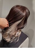 グレージュカラーデザインカラーシルキーベージュ新宿ハイライト