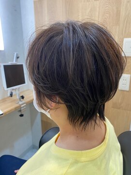 アトリエナガノ(atelier nagano) ショートボブ/ニュアンスカラー/センターパート/ブルージュ