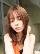 クオン 伊勢崎(QUON.)&nbsp;斜めバング/グレージュカラー/デザインカラー/シルキーベージュ