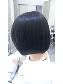 ディープパープル×可愛い系丸みボブスタイル