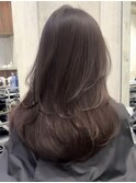 韓国ヘアイメチェンハッシュカット似合わせカットレッドブラウン