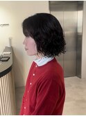 【くせ毛カット】ウェーブボブ