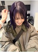 紫カラー/葡萄カラー/パープルカラー/ブリーチカラー/渋谷