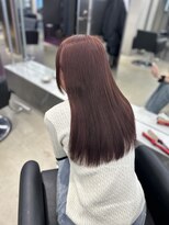 ペレ 栄店(PELE) デザインカラー/レイヤーカット/ウェットヘア/オリーブベージュ