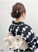 松尾菫菜/ヘアセット/浴衣着付け