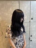 ガルボヘアー 名古屋栄店(garbo hair)&nbsp;#名古屋#栄#プルエクステ#ロング#黒髪#透明感#ブルーブラック