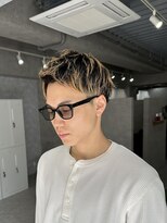 リベル 西中島(Libelle)&nbsp;アップバングショート×コントラストハイライト