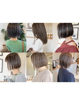 気になる白髪も年代に合わせてナチュラルな仕上がりへ＊ハイライト・白髪ぼかしでこなれ感UP◎