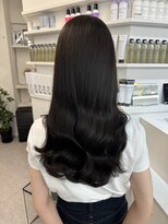 ペレ 栄 アネックス(PELE栄ANNEX) 韓国 くびれロング レイヤー ワンホンヘア 小顔前髪