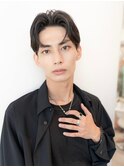 ツイストパーマ七三オールバックマッシュウルフスリークショート