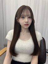 プラチナ(PLATINA) 薄め前髪/ベージュカラー/透け感/くすみカラー/秋カラー/小顔