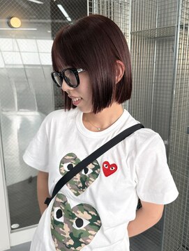 カシェル トウキョウ(Cashel Tokyo) 【sota】ぱつっとラインのボブと深め赤