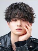 波巻きパーマメンズツイストスパイラルパーマシャドウパーマ