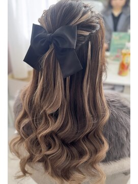 ミニルバイルルカ(minilu by LuLuca) エクステ＋ハーフアップ