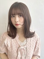 マリアバイアフロート(Maria by AFLOAT)&nbsp;〈藤間〉顔まわりレイヤー/くびれミディアム/ラベンダーブラウン