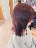 レッド系×ワインレッド