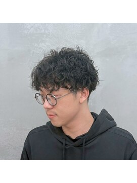 サームマン 人形町(SARM MAN) 無造作スパイラルパーマ×ラフマッシュ