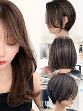《西村　柳太郎》顔周りカット、細めハイライトカラー、艶カラーが得意です！