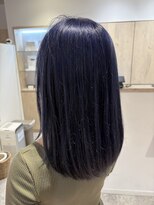 アズールサン 草加西口店(azule-sun)&nbsp;デザインカラー,ブリーチ,青紫,ネイビーパープル【草加】