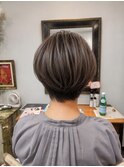 オーガニックカラー/50代大人ショート