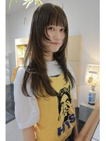 ニュア(neua)&nbsp;オリーブベージュ＊ロングレイヤー＊奈良/橿原神宮前