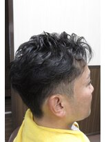 ヘアスペース ブルーム ツーブロック無造作アップバング