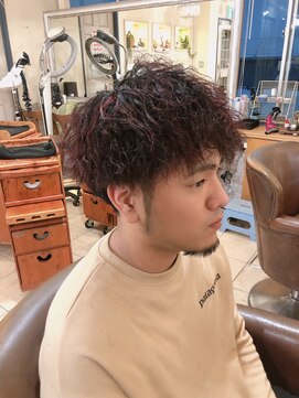 キャンバス バイ ネオリーブ 横浜西口(Canvas by neo.) 横浜★ツイストパーマ＆レッドハイライト