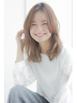 ラフ フロム ガーデン(Laf from GARDEN)&nbsp;寺尾拓巳　大人かわいいくびれレイヤーミディアムインナーカラー