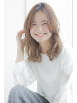 ラフ フロム ガーデン(Laf from GARDEN) 寺尾拓巳　大人かわいいくびれレイヤーミディアムインナーカラー