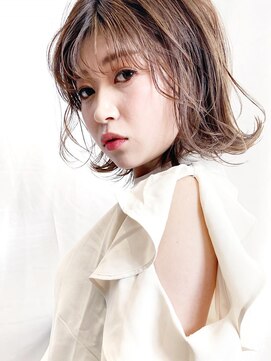 ケーツー心斎橋 クイーンズガーデン バイ ケーツー(K two QUEEN'S GARDEN by K two) シースルーバング×ラフカール3/田中/心斎橋&難波&なんば