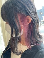 クラシコ ヘアー(CLASSICO hair) ローズピンク×イヤリングカラー