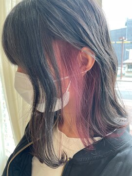 クラシコ ヘアー(CLASSICO hair) ローズピンク×イヤリングカラー