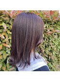 ピンクブラウン/曳舟ダブルカラー髪質改善ハイライト