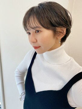 ベイルーム(BAYROOM by HONEY omotesando) 【BAYROOM】丸みコンパクトショート×セピアグレージュ