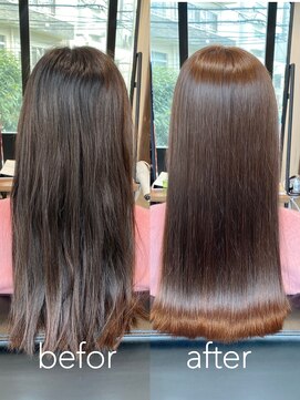 フォルテレイ 青山(FORTE Lei) ハイライトカラー、くびれヘアでもOK　縮毛矯正ストレート