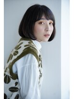 レナークルグラン(LENAHC Le grand) シンプルボブ/アッシュブラウン/インナーカラー