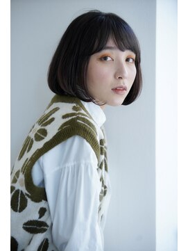 レナークルグラン(LENAHC Le grand) シンプルボブ/アッシュブラウン/インナーカラー