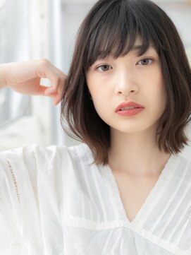 モッズヘア 越谷(mod's hair) アッシュオリーブ大人かわいいくびれボブTb4越谷20代30代40代