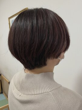 リジェール 高辻店 ショートボブ ハイライトカラー シークレットハイライト