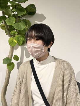 カフ(CAF) CAF FUKO/黒髪/マッシュショートヘア/イメチェン/大阪/心斎橋