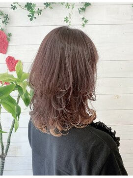 フレア 心 武庫之荘(flare) ハイレイヤー＊インナーカラー＊ピンクベージュ