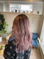 リコ(rico.)&nbsp;シャドールーツ　ピンクベージュ