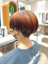 ピークアブー アヴェダ ギンザシックス(PEEK-A-BOO AVEDA GINZASIX) ハンサムショート/ルーツカラー/センターパート/ルーツブリーチ