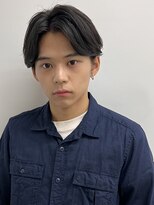 カルマパーマ/ベリーショート/ダークアッシュ/ニュアンスパーマ