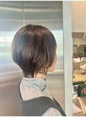 小顔補正立体カット×ナチュラル丸みボブ 10代20代30代40代50代