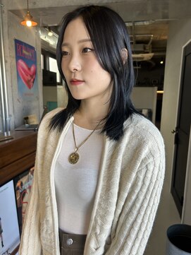 ソイリウム 下北沢(soi rium) レイヤーカット_レイヤースタイル＿黒髪スタイル