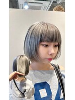 スロウヘアシェア(slow hair×share)&nbsp;ホワイトカラーボブ