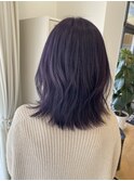 ラベンダーアッシュ外ハネボブ